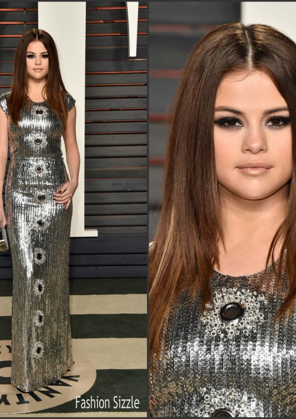 Selena Gomez in Louis Vuitton – 2016 Vanity Fair Oscar Party