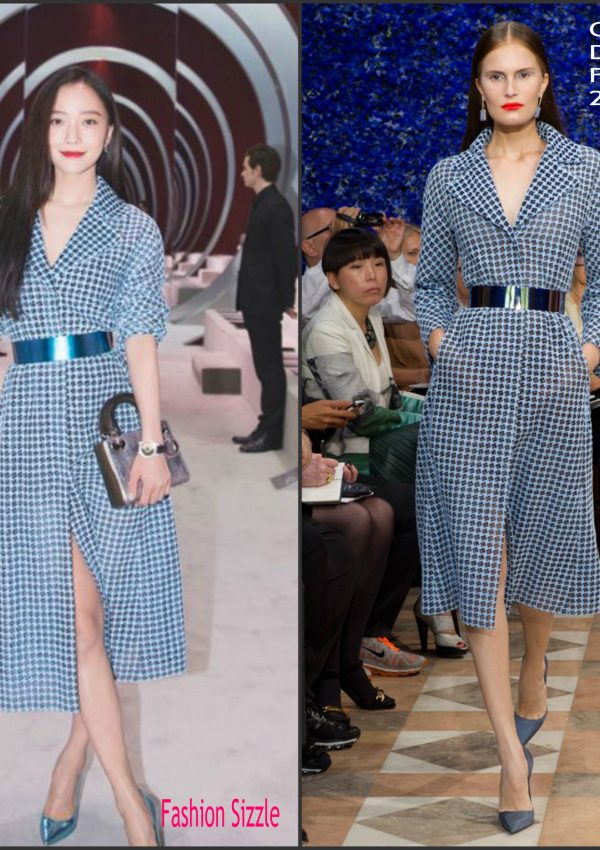 Wang Luo Dan  In Christian Dior Couture – Christian Dior Front Row Paris Fashion Week