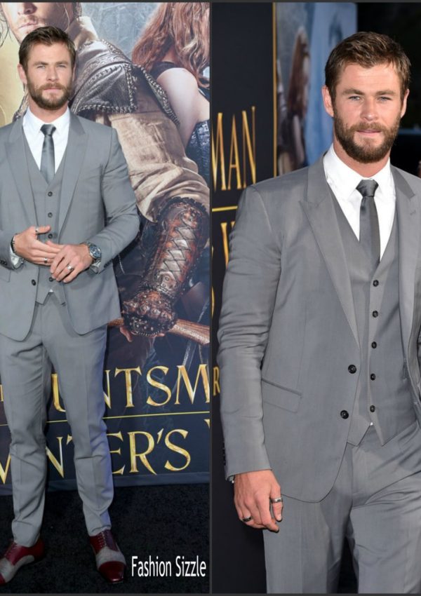 Chris Hemsworth In Dolce and Gabbana –  The Huntsman: Winter’s War’  LA Premiere