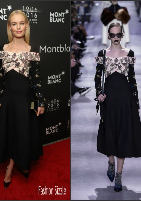 Kate Bosworth in Christian Dior at the Montblanc 110 Year Anniversary Gala Dinner