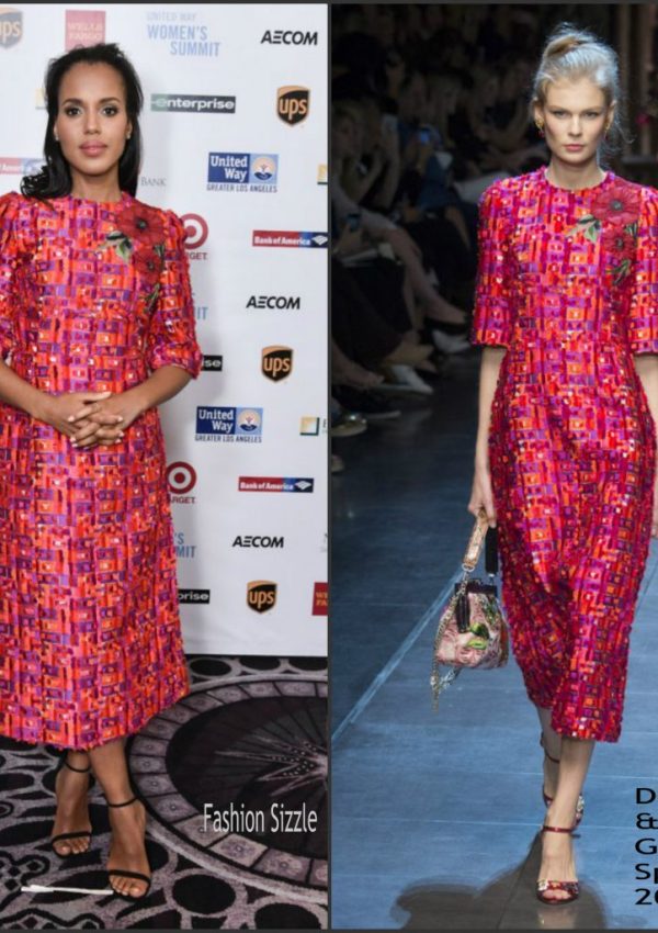 Kerry Washington  In Dolce and Gabbana  –  LA United Way Women’s Summit