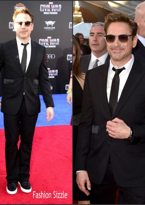 Robert Downey Jr.  In Givenchy – ‘Captain America: Civil War’ Premiere