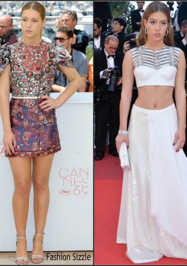 Adele Exarchopoulos in Louis Vuitton at The Last Face 69th Cannes Film Festival Photocall & Premiere