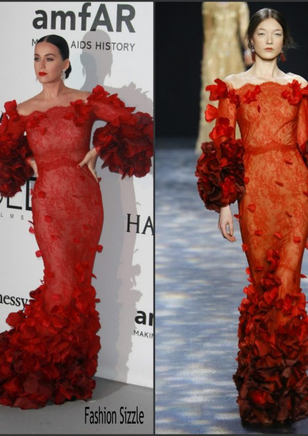 Katy Perry In  Marchesa  –   amfAR’s 23rd Cinema Against AIDS Gala at 69th Cannes Film Festival