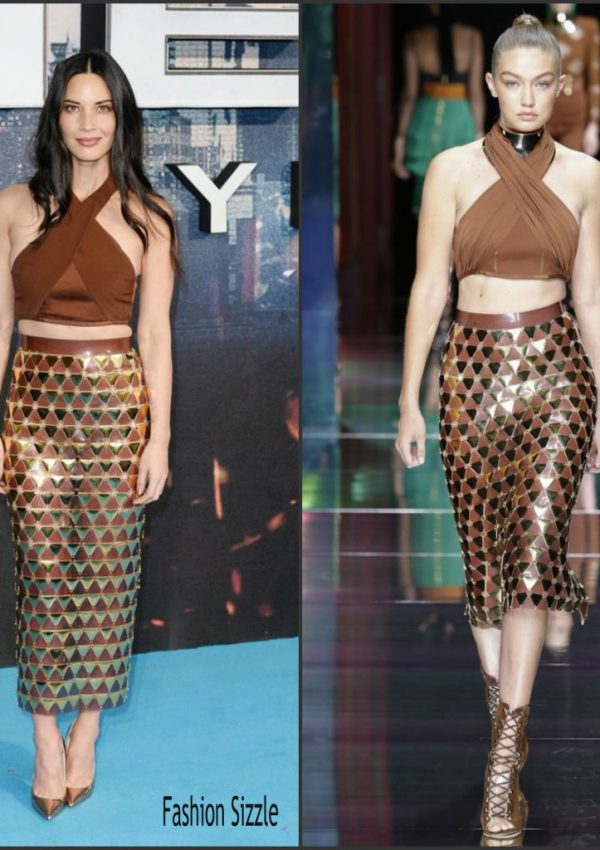 Olivia Munn  in Balmain – XMen Apocalypse Global London Screening