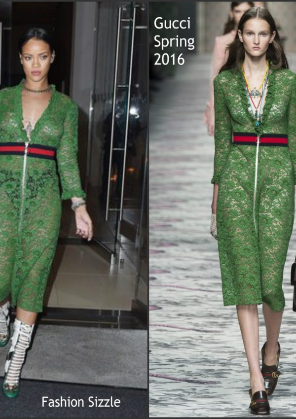 Rihanna  In   Gucci in New York