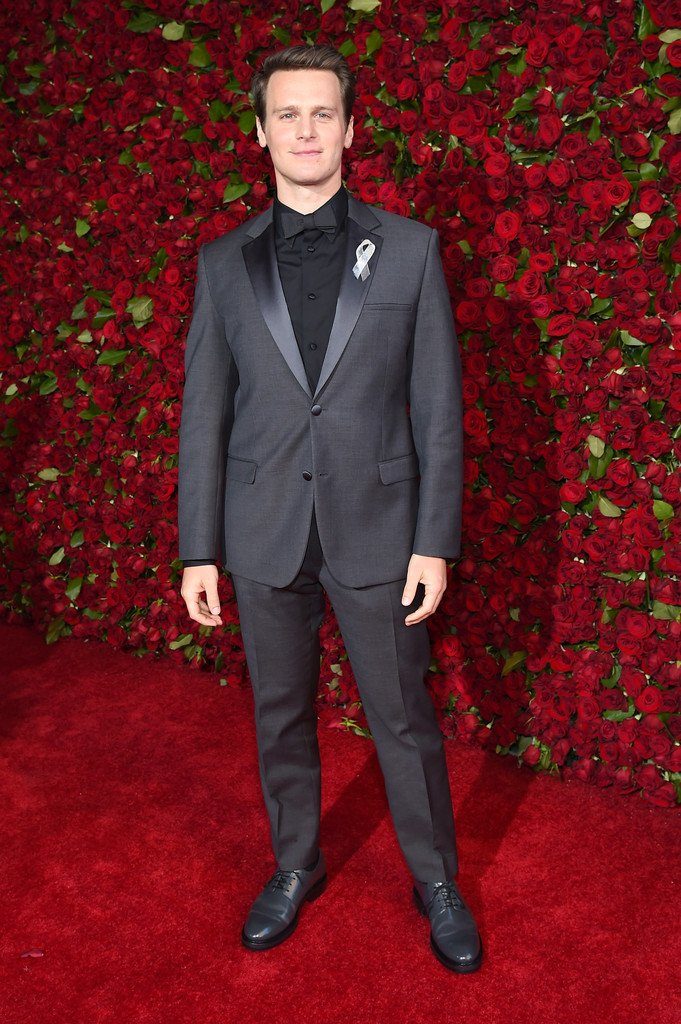 Jonathan Groff in Calvin Klein at the 70th Annual Tony Awards