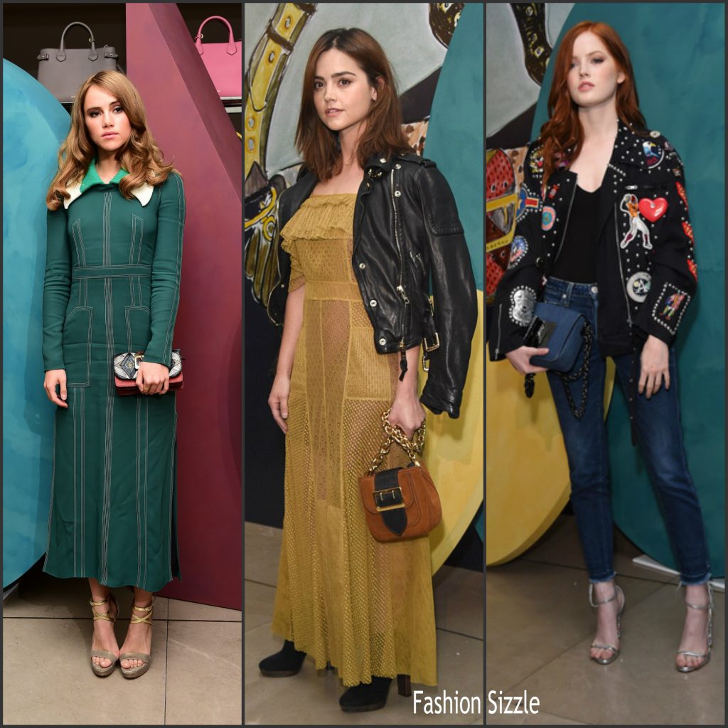 Suki Waterhouse, Coleman & Ellie Bamber at the Burberry Party - Fashionsizzle