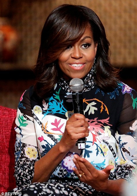 First lady Michelle Obama In Peter Pilotto In Morocco