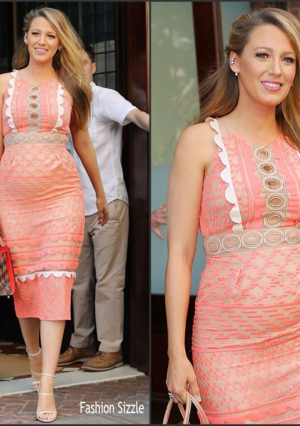 Blake Lively In  Jonathan Simkhai –  Promoting Cafe Society   Out In New York