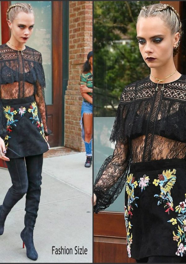 Cara Delevingne  In Zuhair Murad at Suicide Squad  New York Press