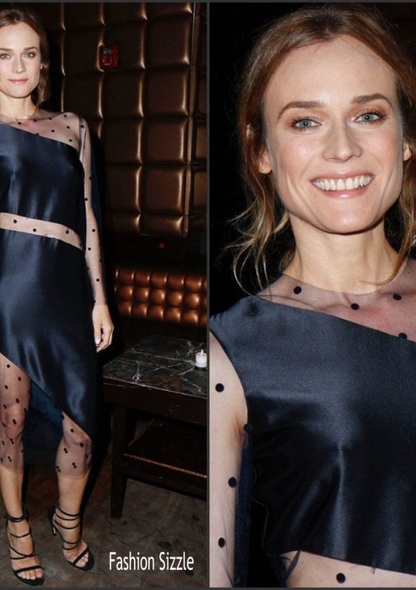 Diane Kruger  In Michelle Mason at The  Infiltrator NYC Premiere After Party