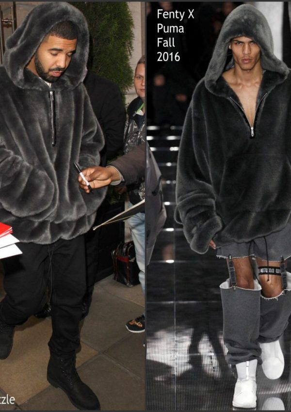 Drake in FENTY X Puma  – Out In London