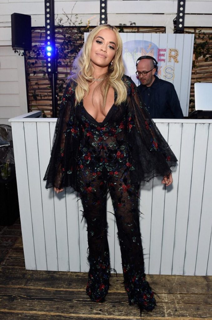 Rita Ora in Tony Ward Couture at GQ and Warner Bros Party in London