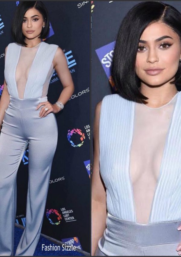 Kylie Jenner  in  Galvan  Jumpsuit at Sinful Colors Event