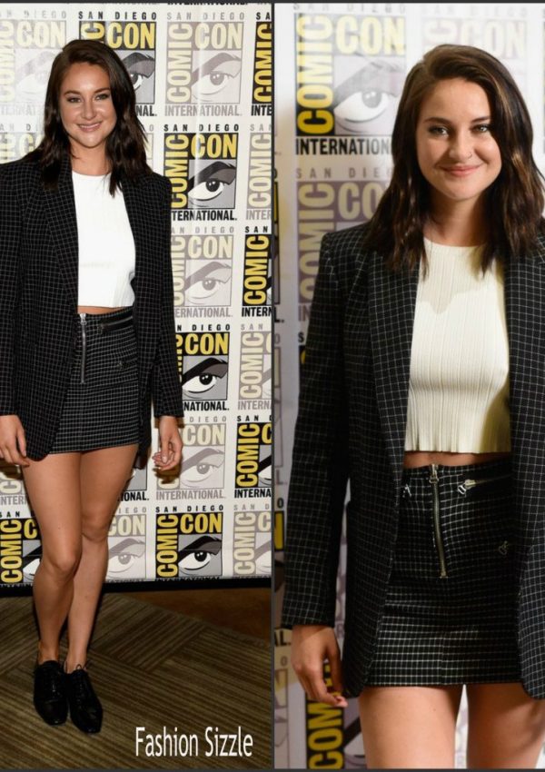 Shailene Woodley in Isabel Marant & Proenza Schouler at the Snowden 2016 San Diego Comic Con Panel