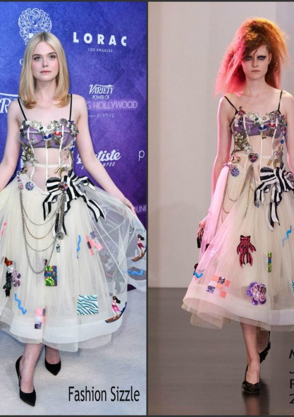 Elle Fanning in Marc Jacobs at the Variety Power of Young Hollywood Party