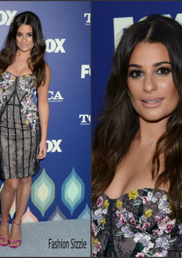 Lea Michele  In Marchesa at the 2016 Fox Summer TCA Party