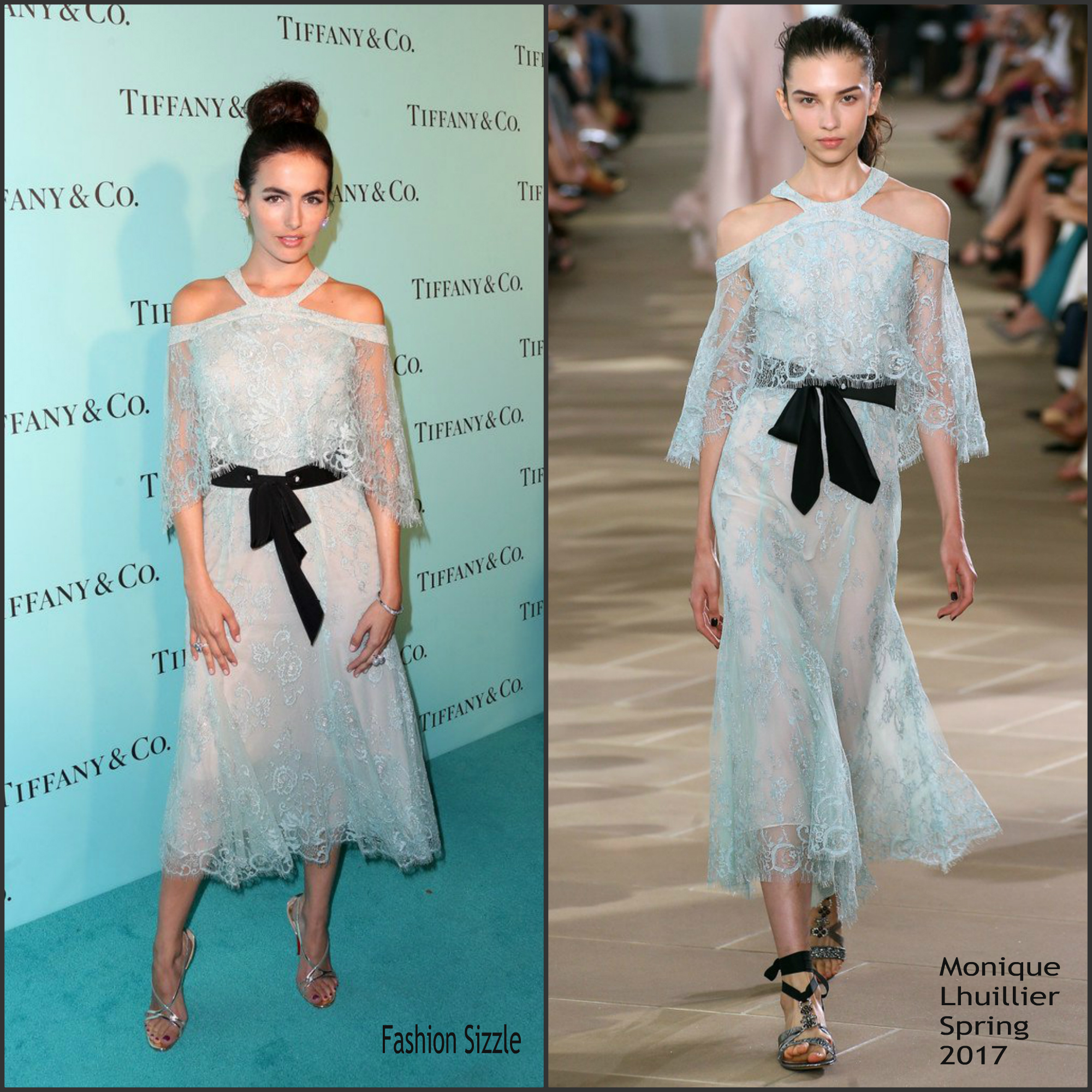 Camilla Belle In Monique Lhuillier At the Tiffany & Co Store Renovation ...
