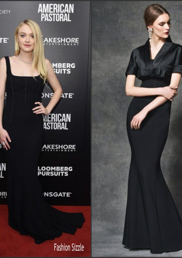 Dakota Fanning  In  Dolce and Gabbana  At American Pastoral MoMA Screening