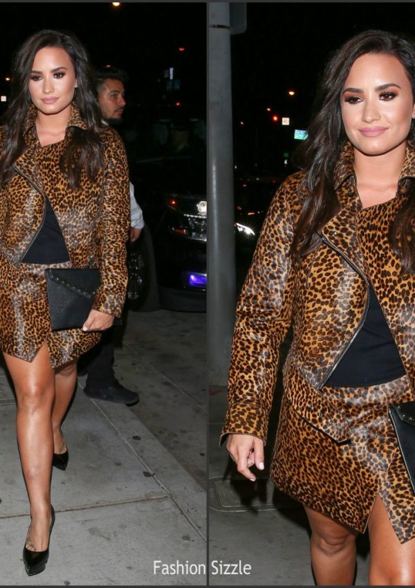 Demi Lovato  In Isabel Marant   arriving at Catch LA in West Hollywood