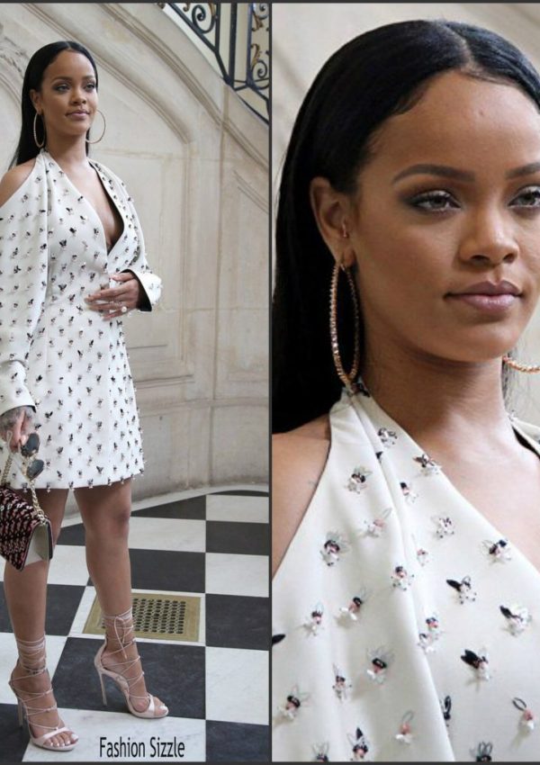 Rihanna At Dior  Spring  2017 Fashion Show