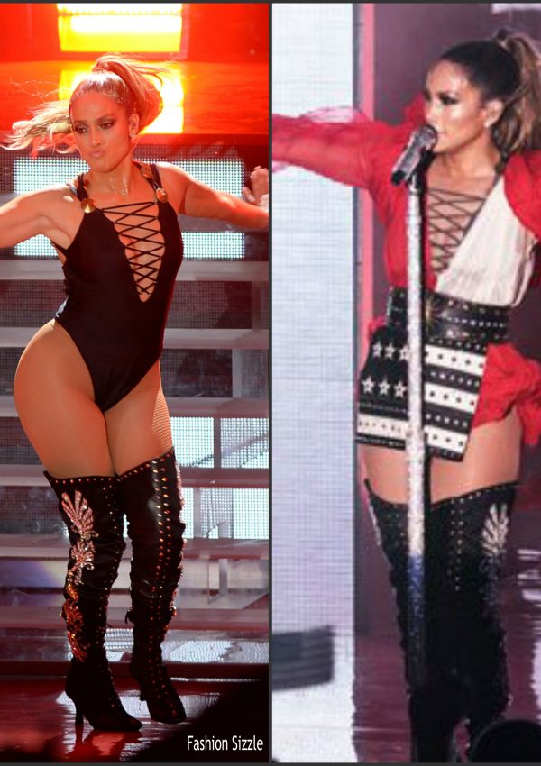 Jennifer Lopez Performs  In Fausto Puglisi  At  Hillary Clinton Concert in Miami