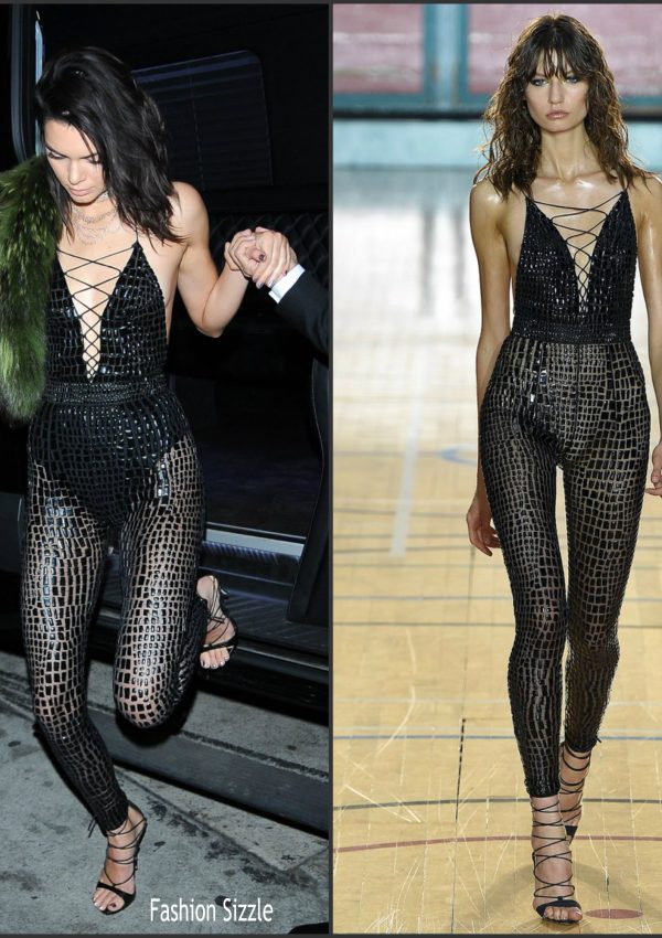 Kendall Jenner  In Julien Macdonald At Her  21st Birthday Party