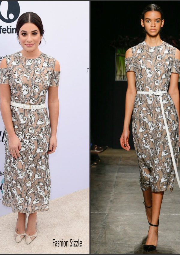 Lea Michele  In J. Mendel At The Hollywood Reporter’s 25th Annual Women In Entertainment Breakfast