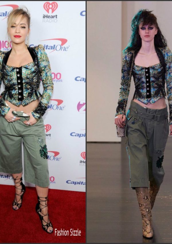 Rita Ora  In Marc Jacobs at Z100’s Iheartradio Jingle Ball 2016 in New York