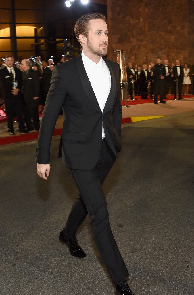 Ryan Gosling In Gucci At The Palm Springs Film Festival Film Awards Gala