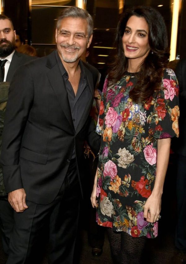 Amal Clooney  In Dolce & Gabbana  At The ”White Helmets”  Netflix  Screening