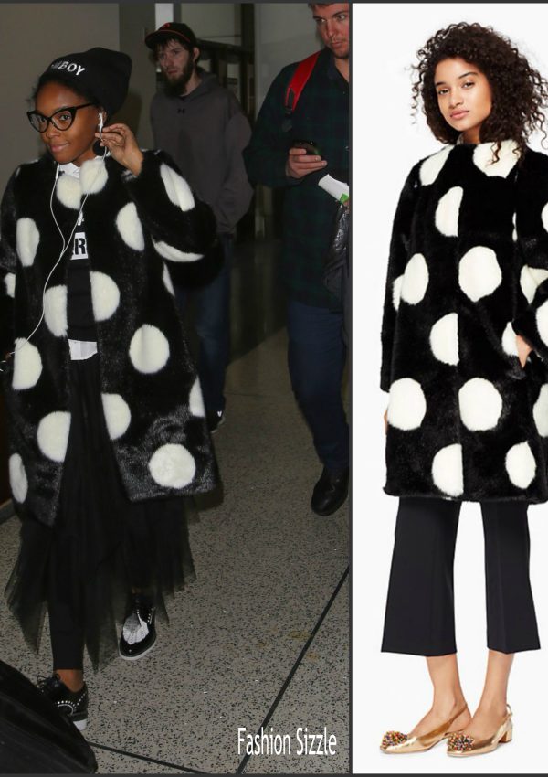 Janelle Monáe  In Kate Spade New York at LAX