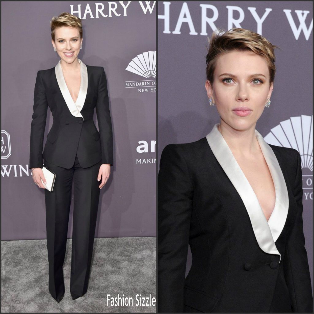 Scarlett Johansson In Atelier Versace - 2017 amfAR New York Gala ...
