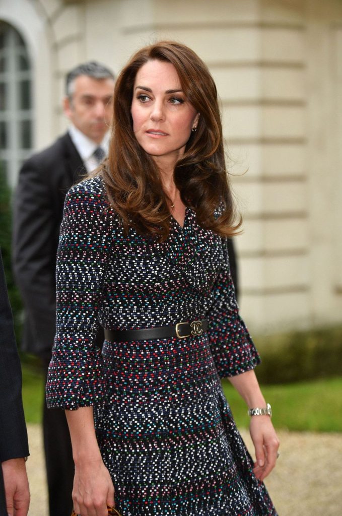 Catherine, Duchess of Cambridge In Chanel Out In Paris