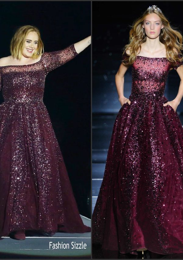 Adele In  Zuhair Murad –  Performing At  Her Concert in Perth, Australia