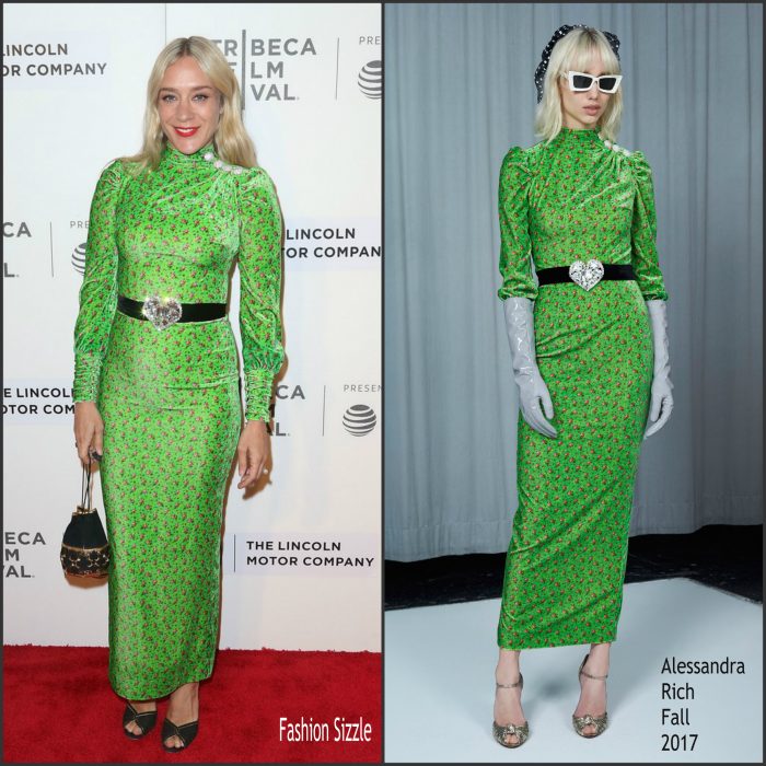 Chloe Sevigny In Alessandra Rich  At 2017 Tribeca Film Festival After Party For ‘The Dinner’