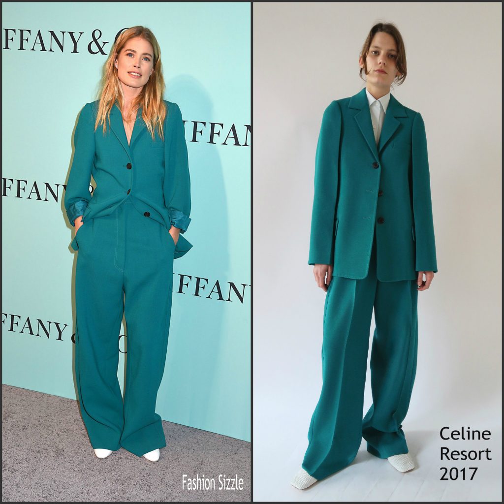 Doutzen Kroes  In  Celine – Tiffany & Co. 2017 Blue Book Collection Gala