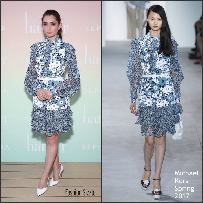 Emily Robinson In Michael Kors Collection – harper x Harper’s BAZAAR May Issue Event