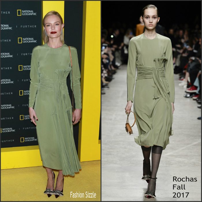 Kate Bosworth In Rochas At 2017 National Geographic Further Front