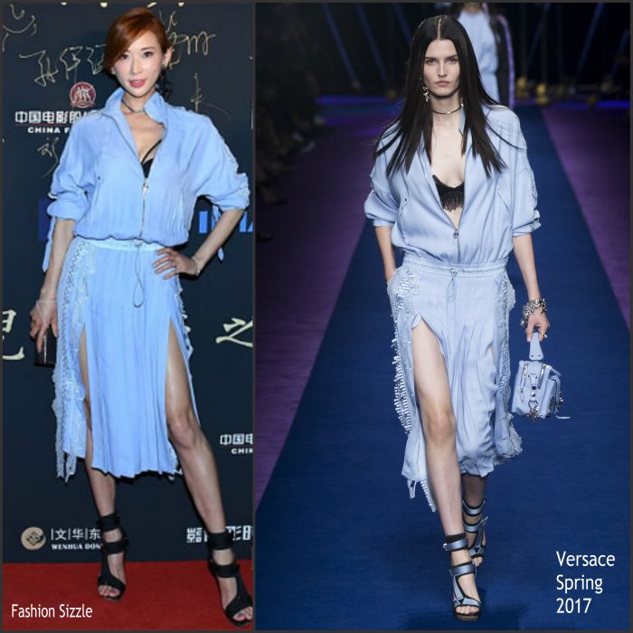 Lin Chi-ling In Versace  At  ‘The Monkey King 3’ Beijing Press Conference