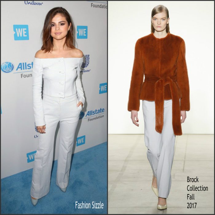 Selena Gomez In Brock Collection  At  We Day California 2017