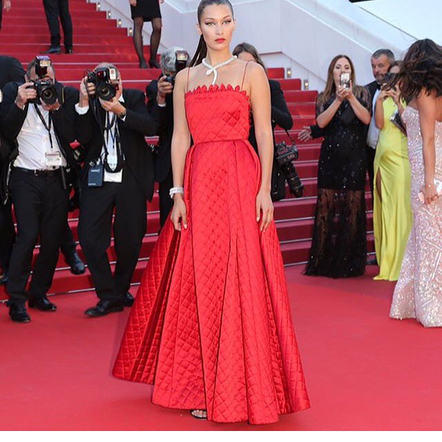 Bella Hadid In Christian Dior Couture – ‘Okja’ Cannes Film Festival ...