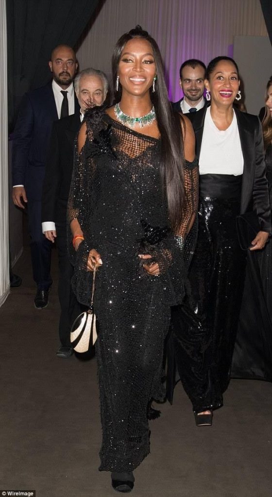 Naomi Campbell In Givenchy – Positif Planet Gala Dinner At Cannes