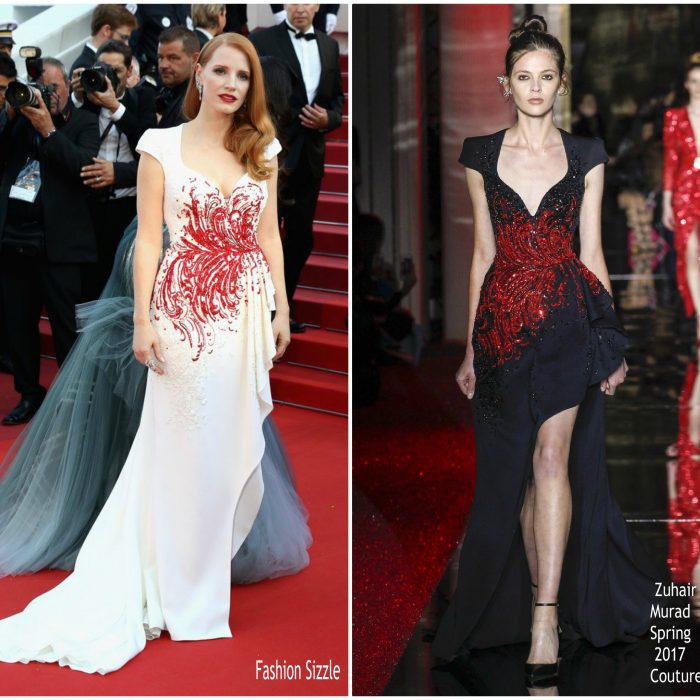 Jessica Chastain  In Zuhair Murad  Couture – 2017 Cannes Film Festival Closing Ceremony