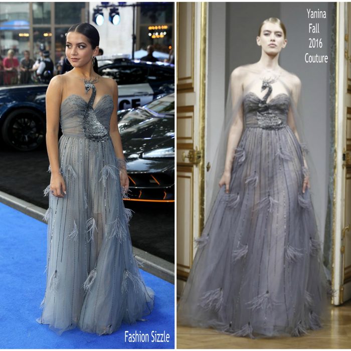 Isabela Moner In Yanina Couture  At ‘Transformers: The Last Knight’ London Premiere