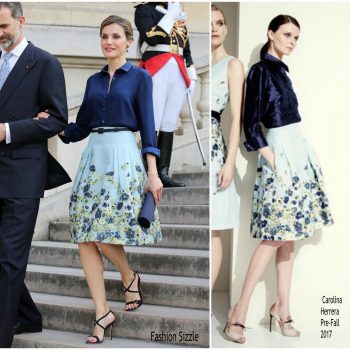 queen-letizia-of-spain-in-carolina-herrera-to-westminister-abbey-700×700