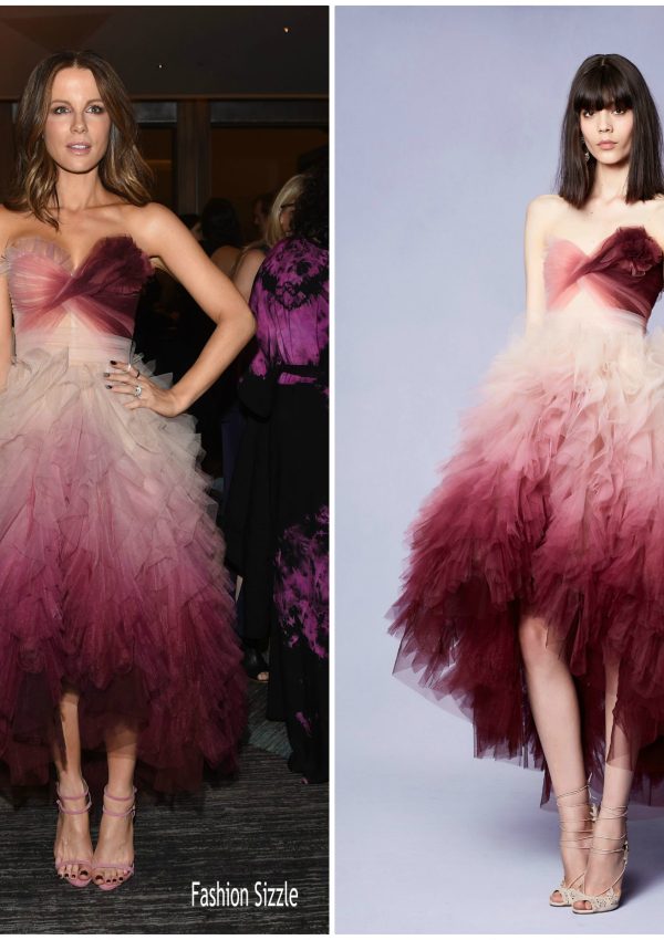 Kate Beckinsale  In   Marchesa  – ‘The Only Living Boy In New York’ After Party