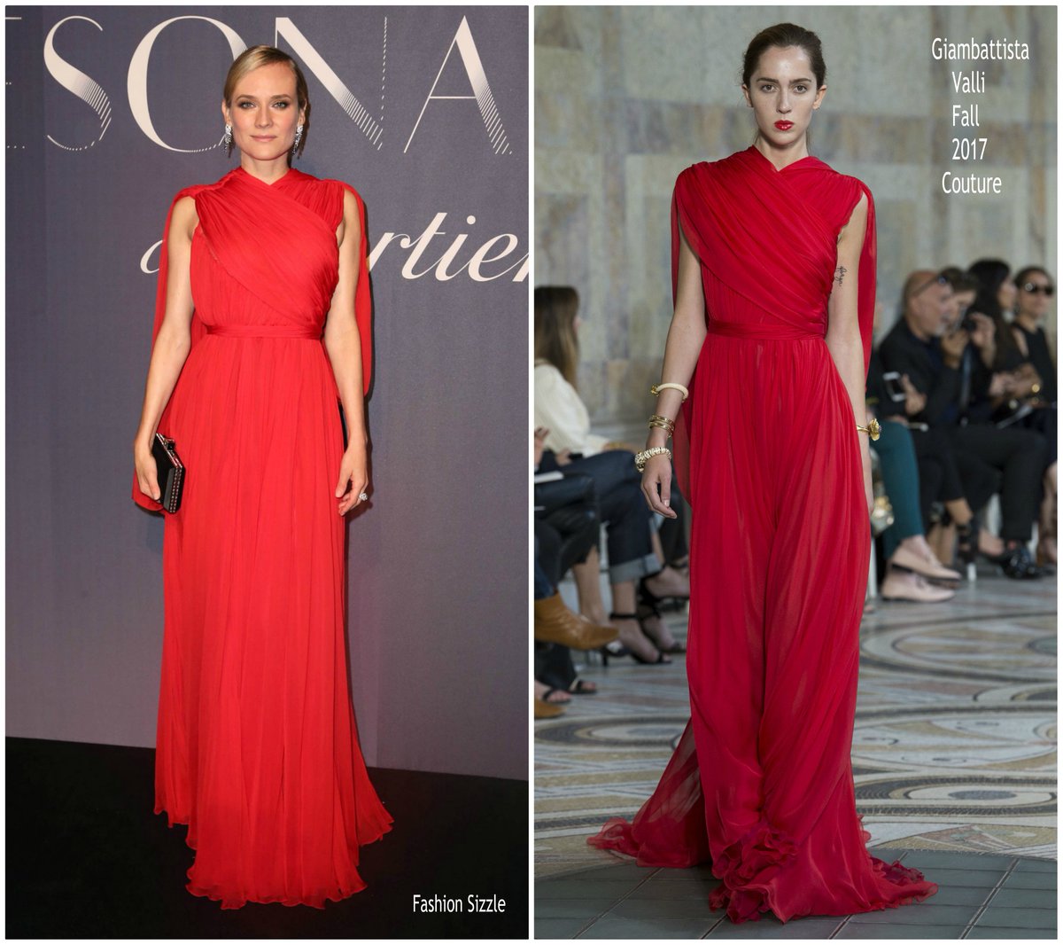 Diane Kruger In Giambattista Valli Couture At Cartier Celebrates Resonances de Cartier