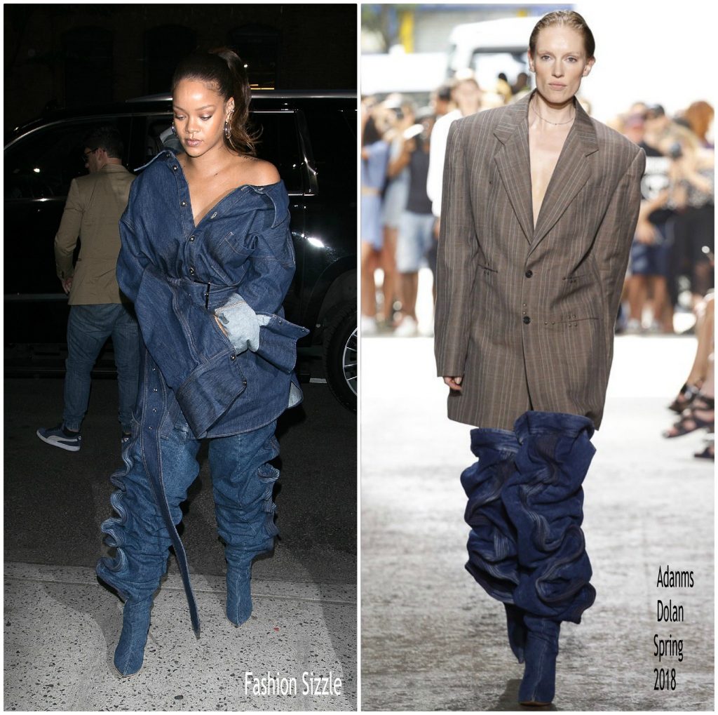 Rihanna In Matthew Adams Dolan –  Out In  New York